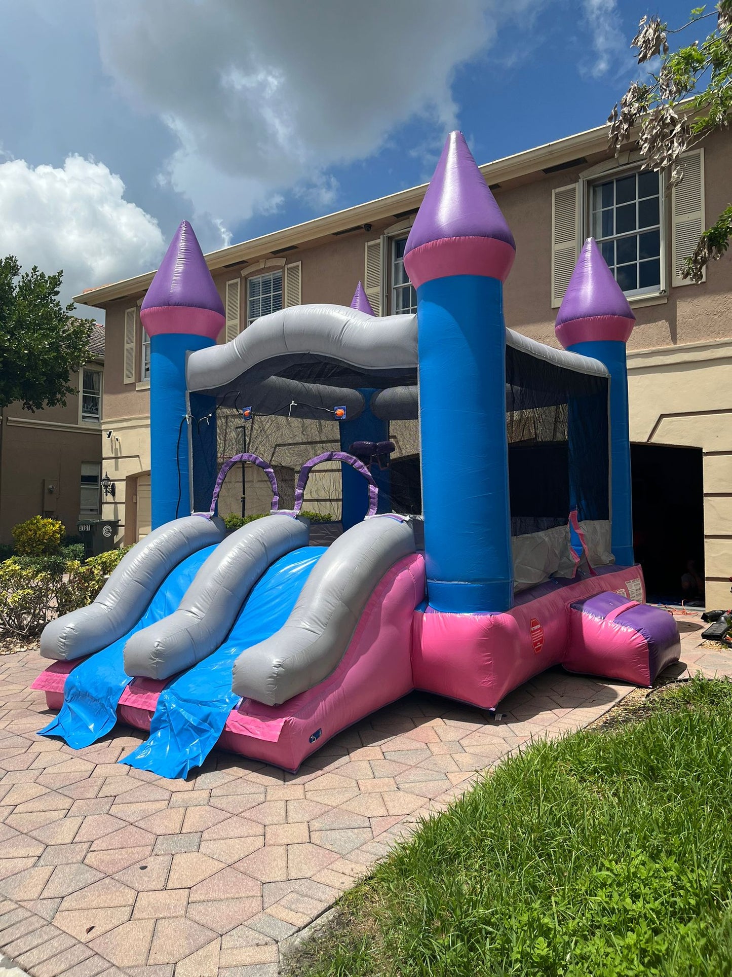 Princess Bouncy House & Water Slide Combo!