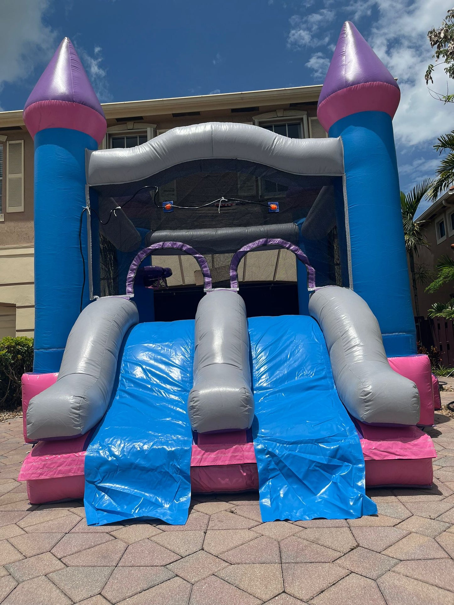 Princess Bouncy House & Water Slide Combo!