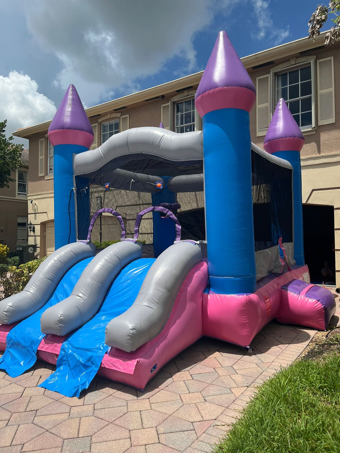 Princess Bouncy House & Water Slide Combo!