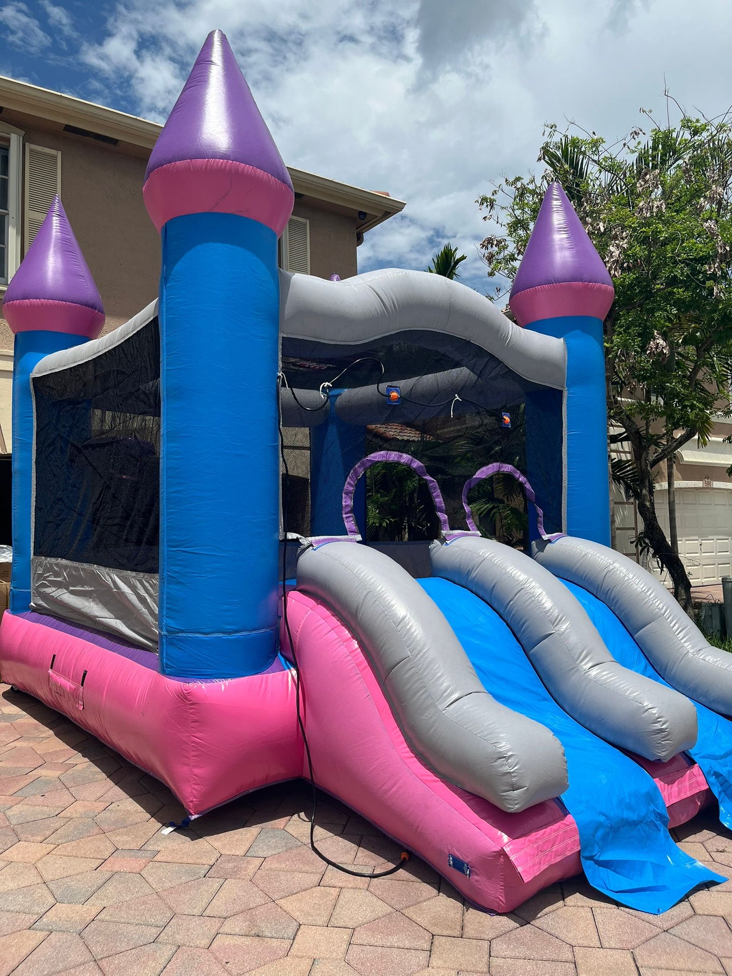 Princess Bouncy House & Water Slide Combo!